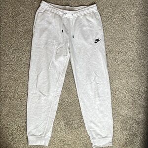 Nike White-Gray Sweatpants